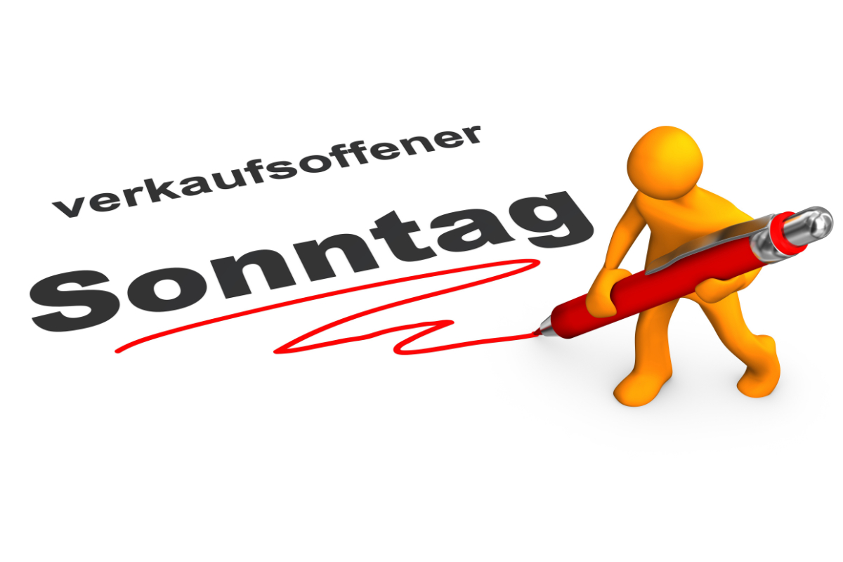 Bild mit text Verkaufsoffenersonntag