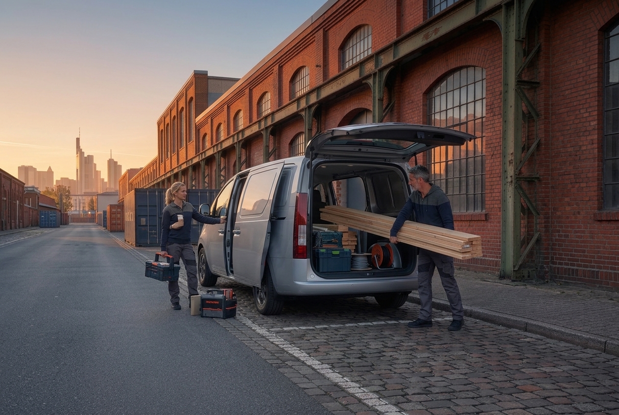 Hyundai STARIA Cargo Elektro beim Laden