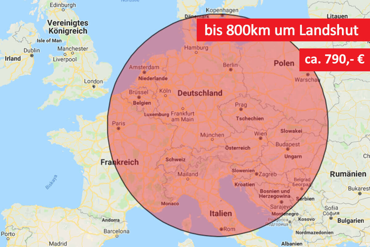 Fahrzeuglieferung Autohaus Schneider e. K. 800km