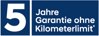 5 Jahre Garantie ohne Kilometerlimit